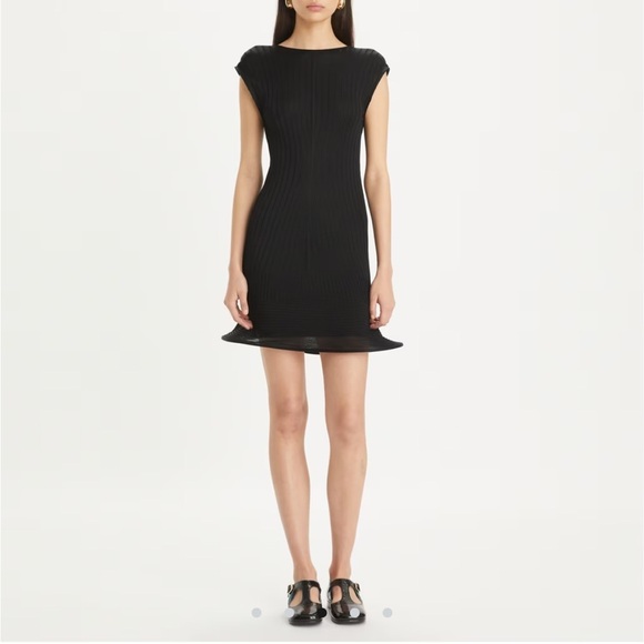 New Tory Burch Viscose Knit Hoop Dress - Picture 4 of 10